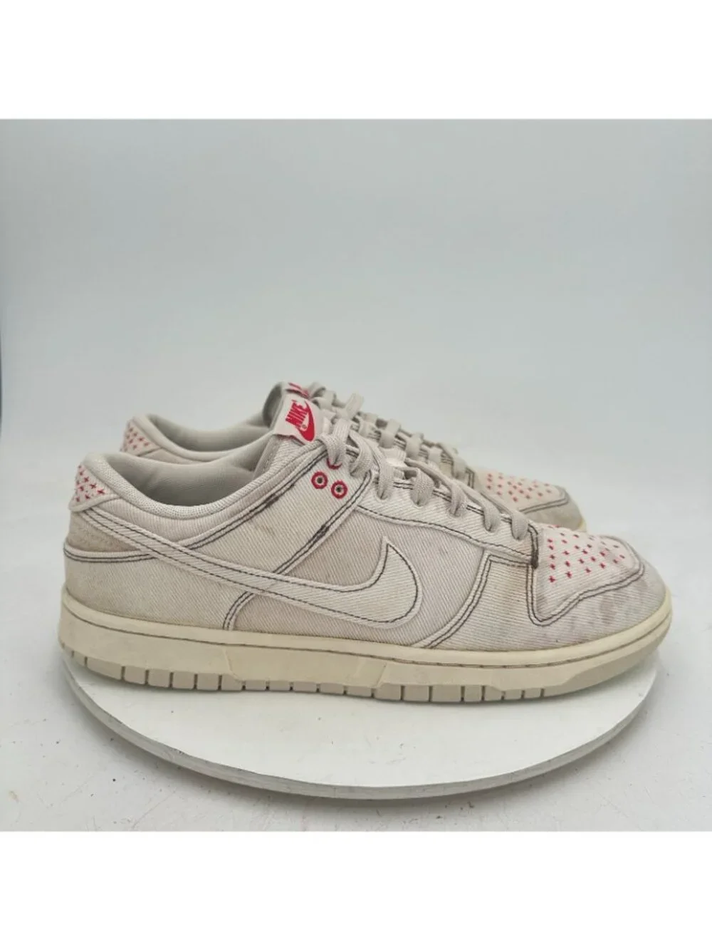 Nike Dunk Low Sashiko Men Size 11 DV0834-100 Denim Orewood Brown White Shoes